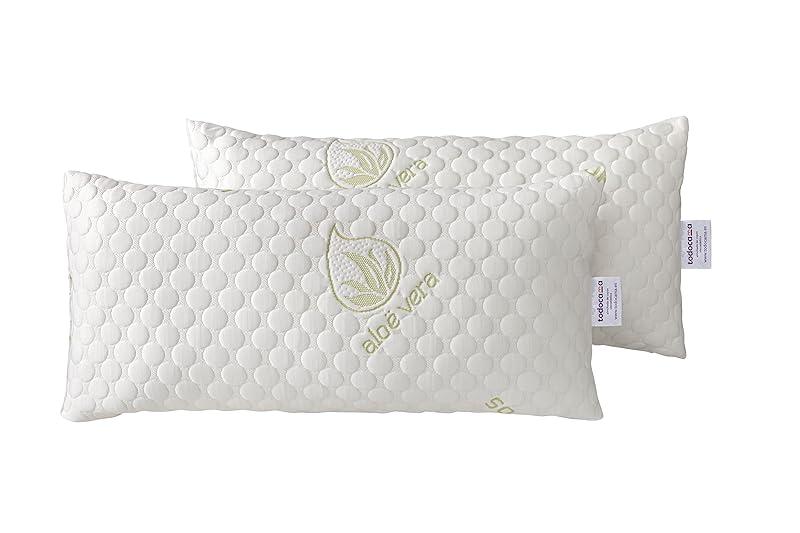 Todocama Almohada viscoelástica Aloe Vera con Copos